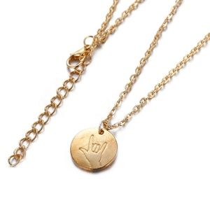 I Love You Sign Language Hang Loose Necklace